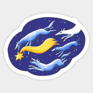 Sternschnuppen - Falling Stars - Sirius - Sternenfänger Sticker